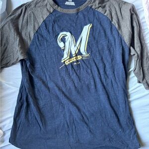 Milwaukee Brewers 3/4 Sleeve Raglan Shirt